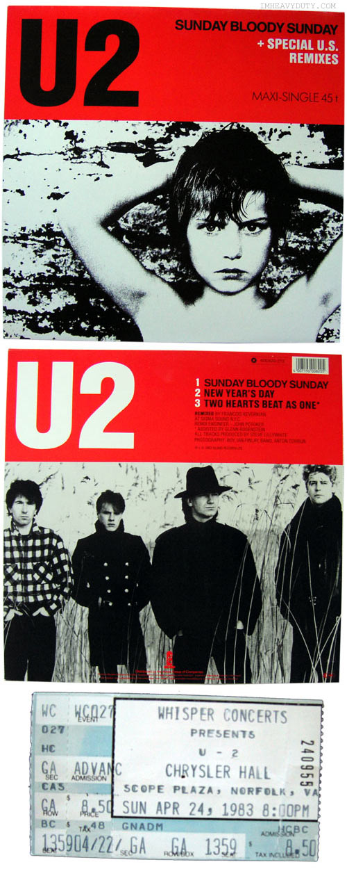 U2 -- Sunday Bloody Sunday 12 inch